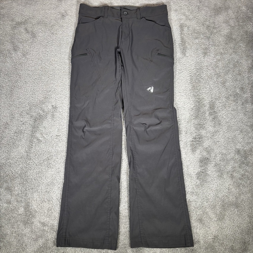 Eddie Bauer Pants Men 33x32 Gray Nylon First Ascent Guide Pro Cargo Hiking